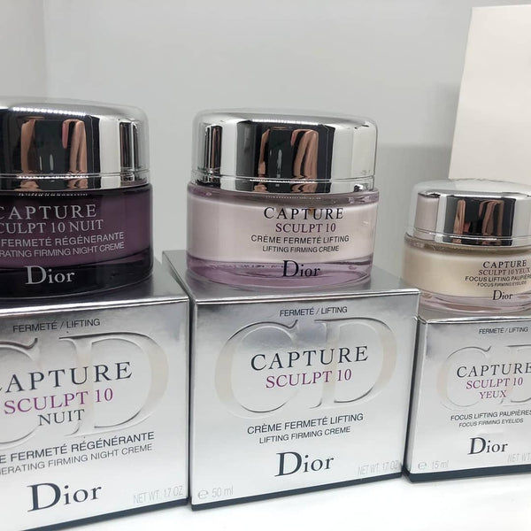 DIOR CAPTURE SCULPT 10 TRIS 3 CREME NUIT50ML/FERMETÉ50ML/YEUX15ML