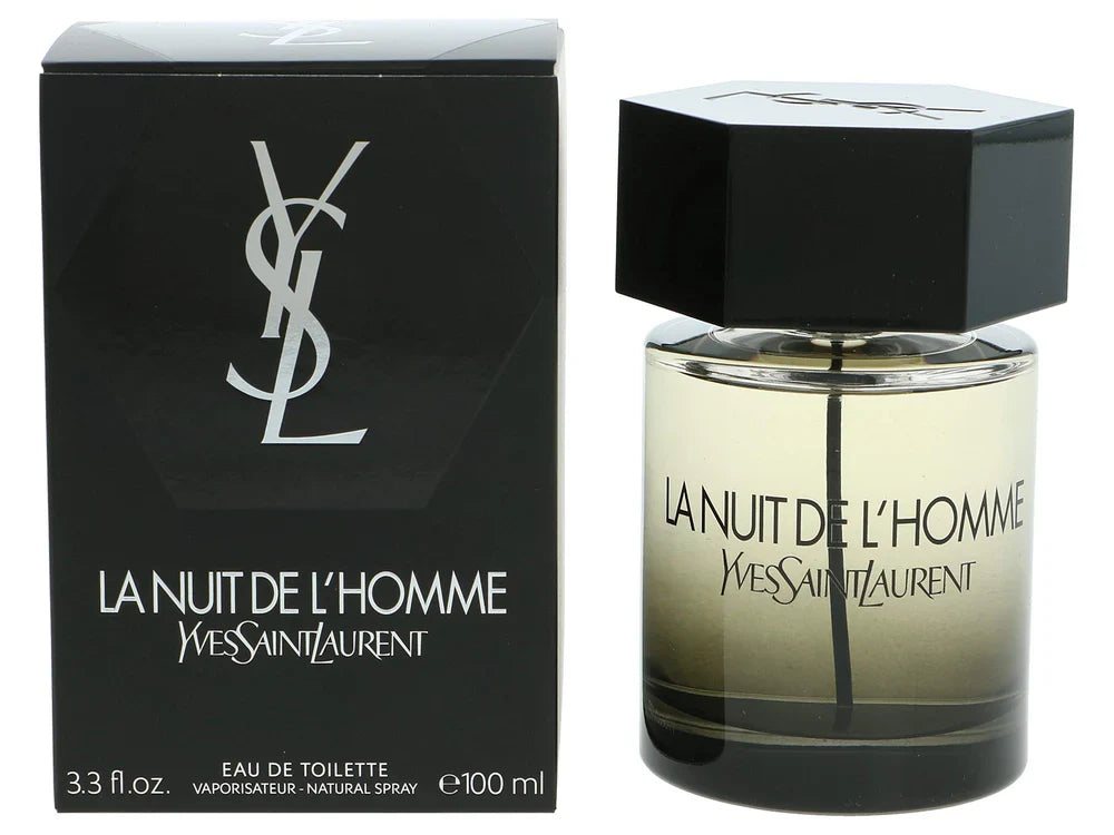 YVES SAINT LAURENT LA NUIT DE L'HOMME EAU DE TOILETTE 100ML SCATOLATO LA NUIT DE