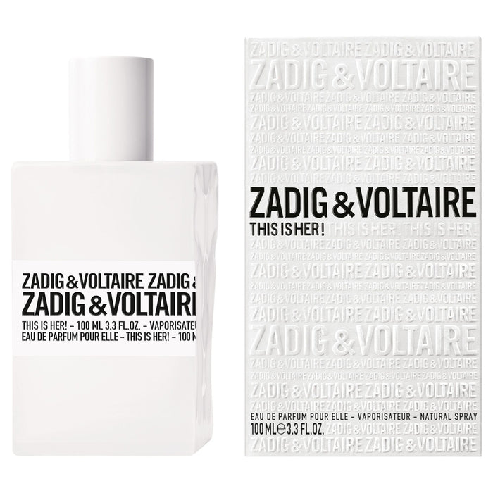 ZADIG & VOLTAIRE THIS IS HER EAU DE PARFUK POUR ELLE 100ML SCATOLATO